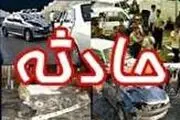 برخورد شدید کامیونت باری با تیر برق/ عکس