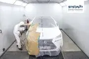 نقاشی حرفه ای جهت تعمیر خودروهای ولوو         