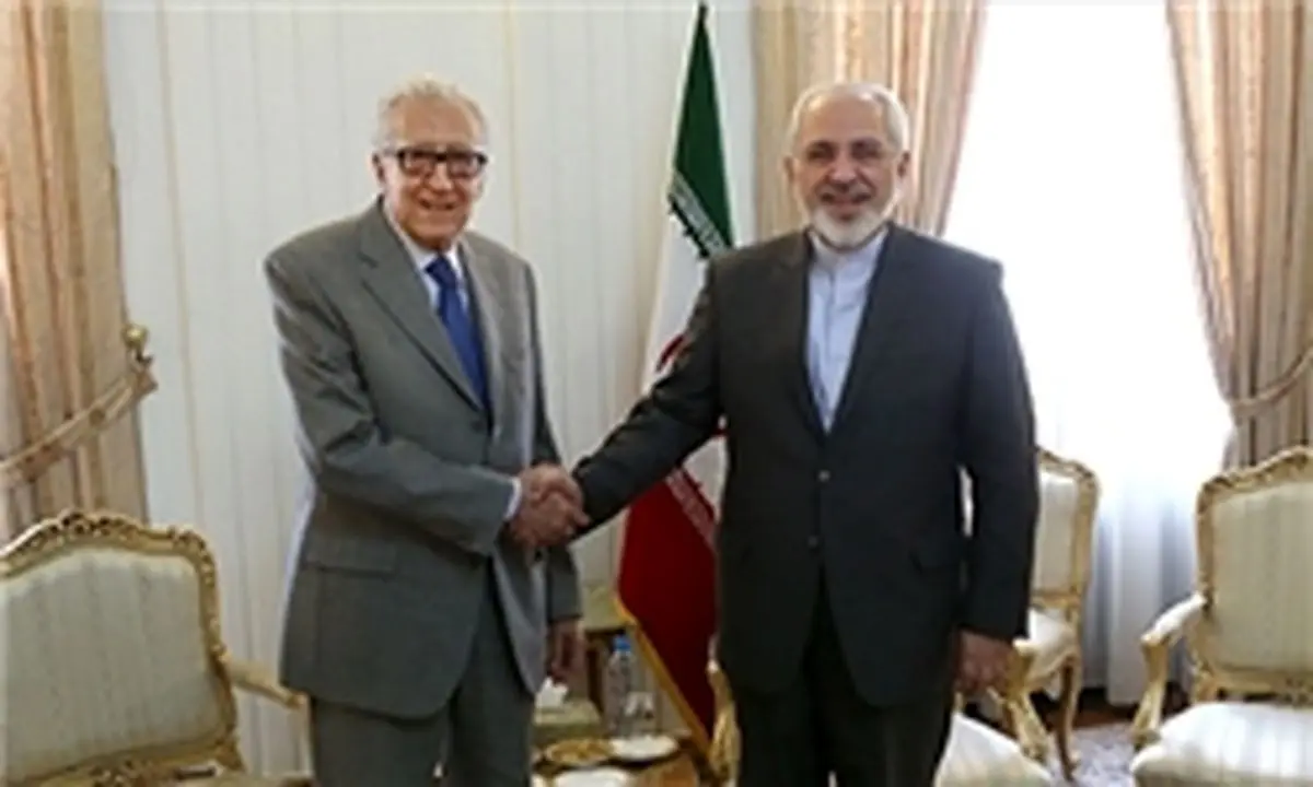 اظهارات ظریف در دیدار با اخضر ابراهیمی