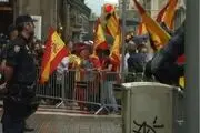 استقرار پلیش ضدشورش اسپانیا در بارسلون برای توقف همه‌پرسی استقلال کاتالونیا