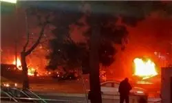 لحظه وقوع انفجار در استانبول ترکیه/فیلم