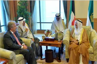 دیدار دبیرکل سازمان ملل با امیر کویت