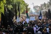 تشییع شهید فلسطینی به راهپیمایی تبدیل شد+تصاویر