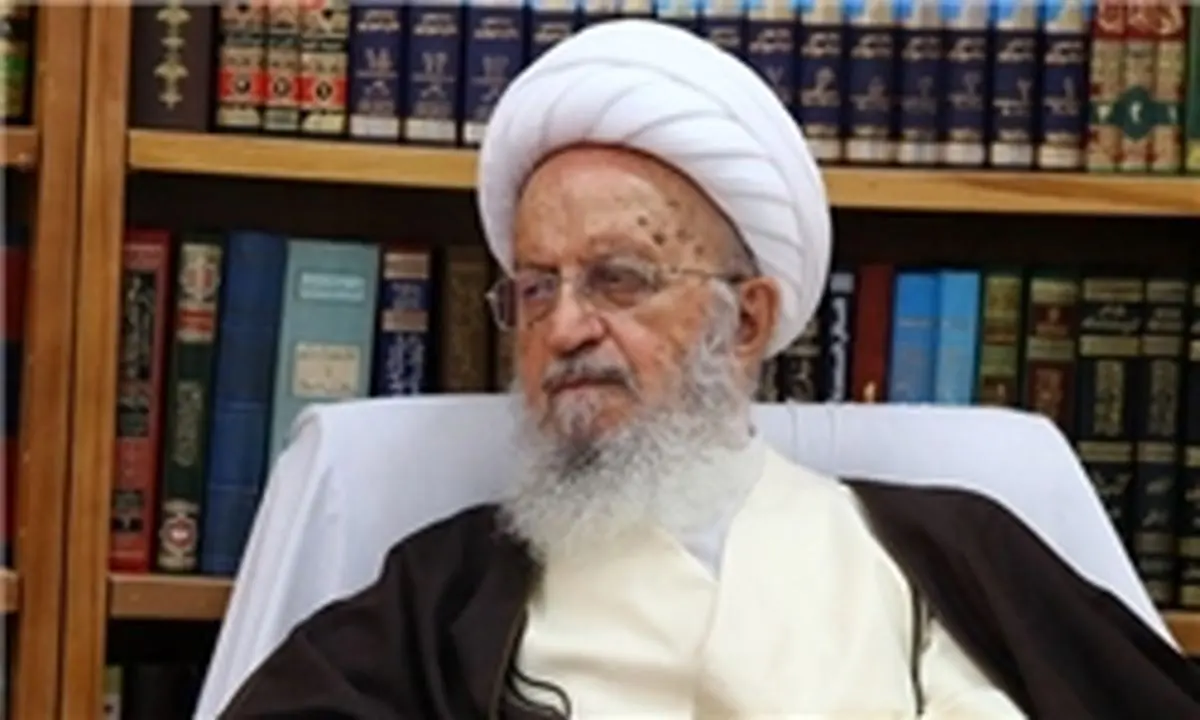 جهانگیری از آیت الله مکارم شیرازی عیادت کرد+عکس