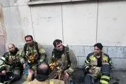 جدیدترین تصویر از طبقه 2- حادثه آتش سوزی تهران
