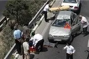 تصادف شدید۳خودرو و ترافیک سنگین در محور بجنورد - بابا امان