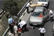 تصادف شدید۳خودرو و ترافیک سنگین در محور بجنورد - بابا امان