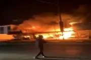 آتش سوزی مهیب در اربیل