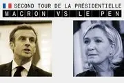 لوپن و ماکرون به دور دوم انتخابات فرانسه می‌روند 