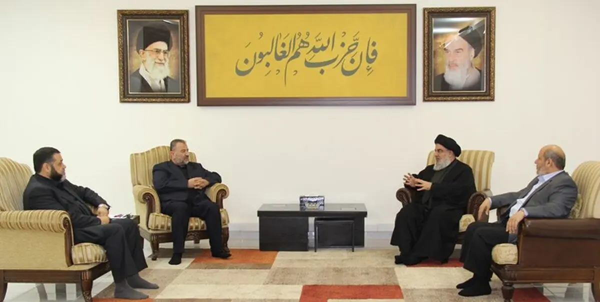 دیدار و رایزنی سران ارشد حماس با سید حسن نصرالله