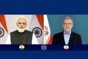 گفت‌وگوی پزشکیان با نخست وزیر هند