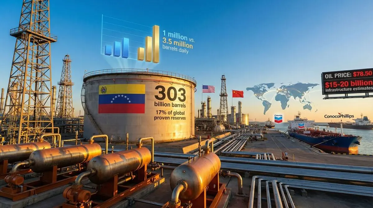 ۳۰۳ میلیون بشکه نفت ونزوئلا یعنی چقدر؟ 