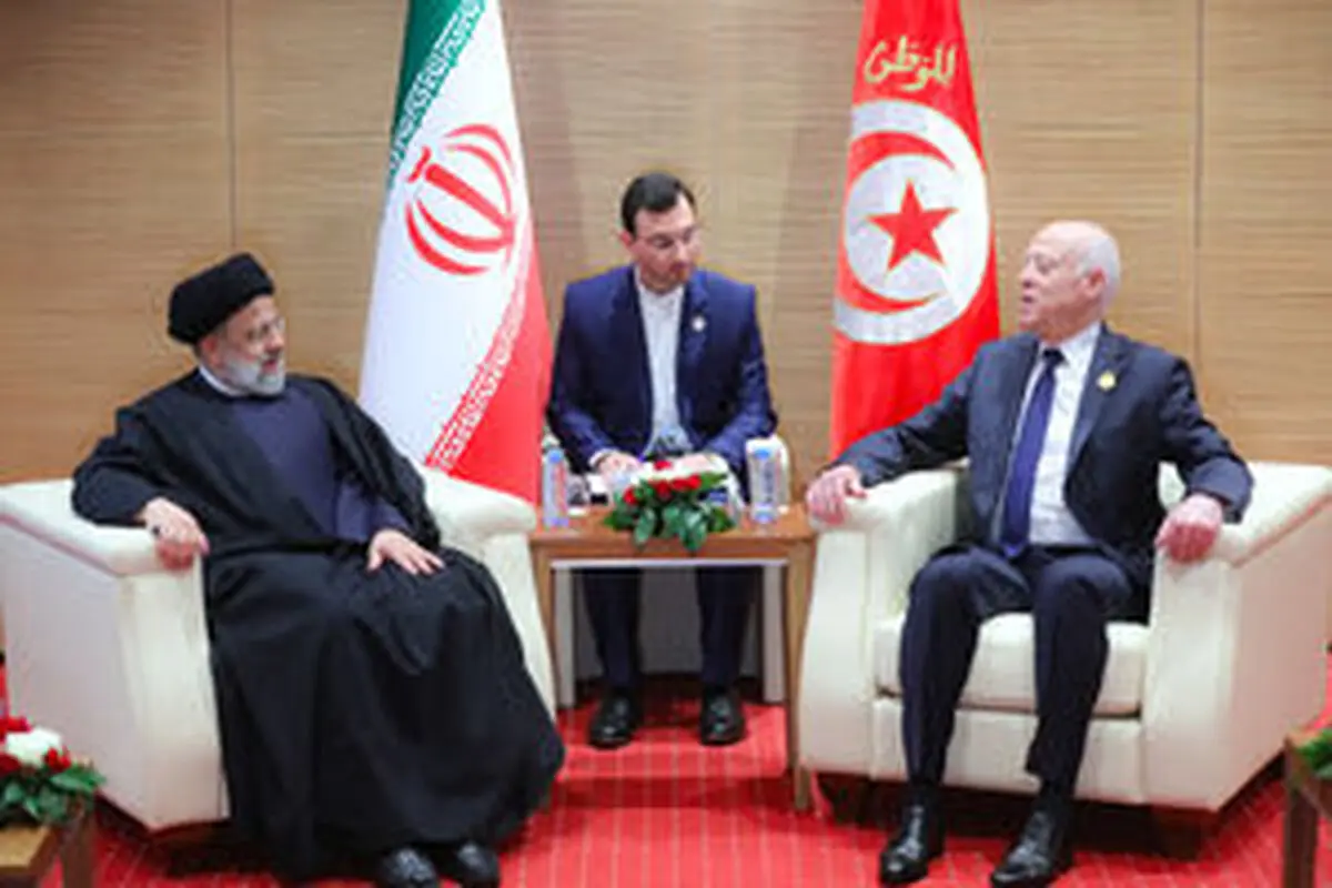 دیدار رئیسی با رئیس جمهور تونس