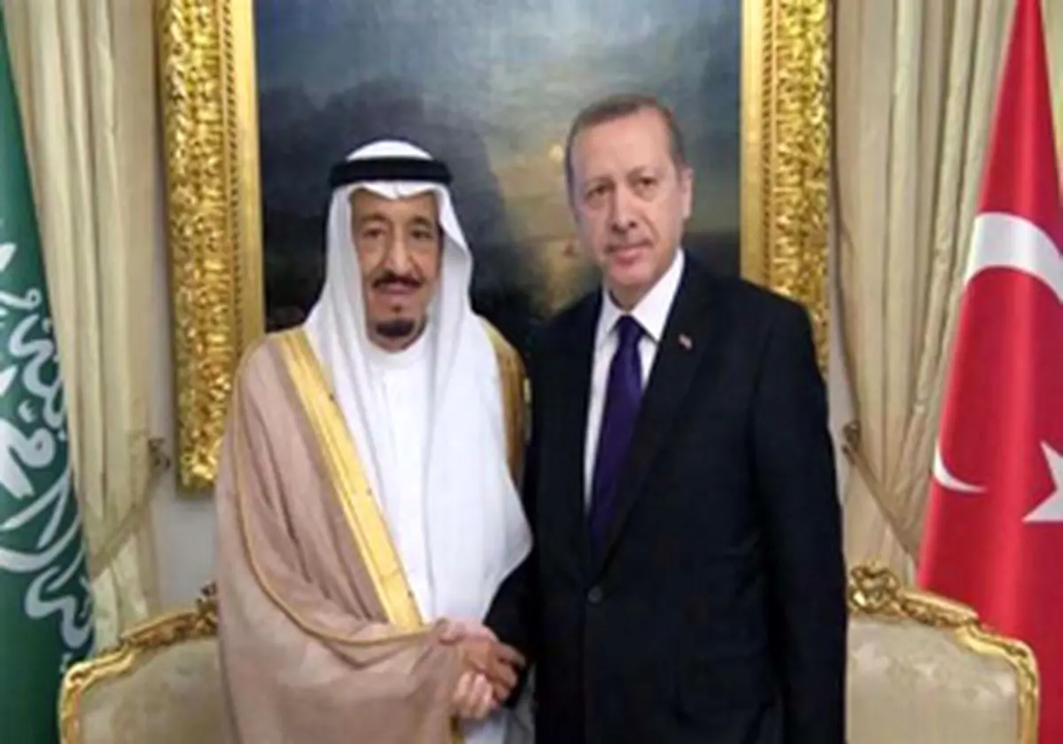 اردوغان به دیدار پادشاه عربستان رفت