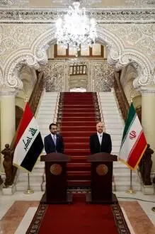 کنفرانس خبری مشترک دکتر قالیباف با رئیس مجلس عراق/گزارش تصویری