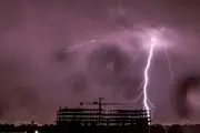 رعد و برق شبانه تهران/ گزارش تصویری