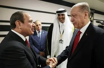 اردوغان و سیسی در افتتاحیه جام جهانی