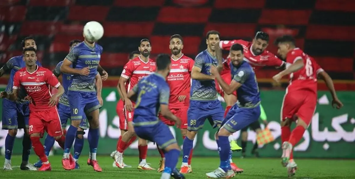 مصدومیت شدید مهاجم گل گهر به خاطر برخورد با مدافع پرسپولیس