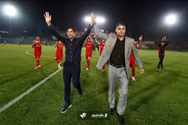 عکس جنجالی از وحید هاشمیان در دیدار با ذوب آهن