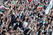 تصویر هوایی از جمعیت جشن میلاد پیامبر(ص) +فیلم
