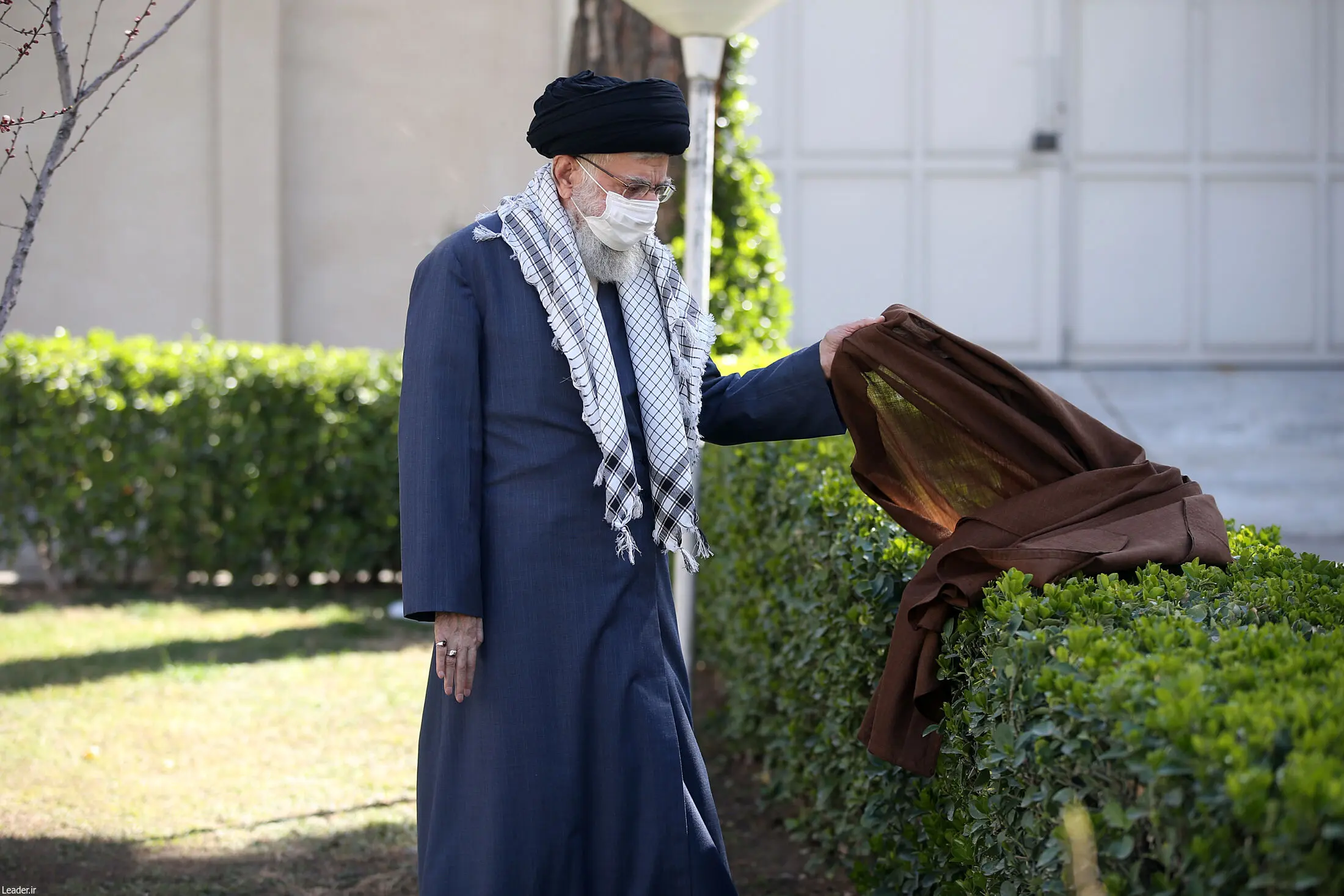 رهبر معظم انقلاب به مناسبت روز دختکاری نهال کاشتند/گزارش تصویری