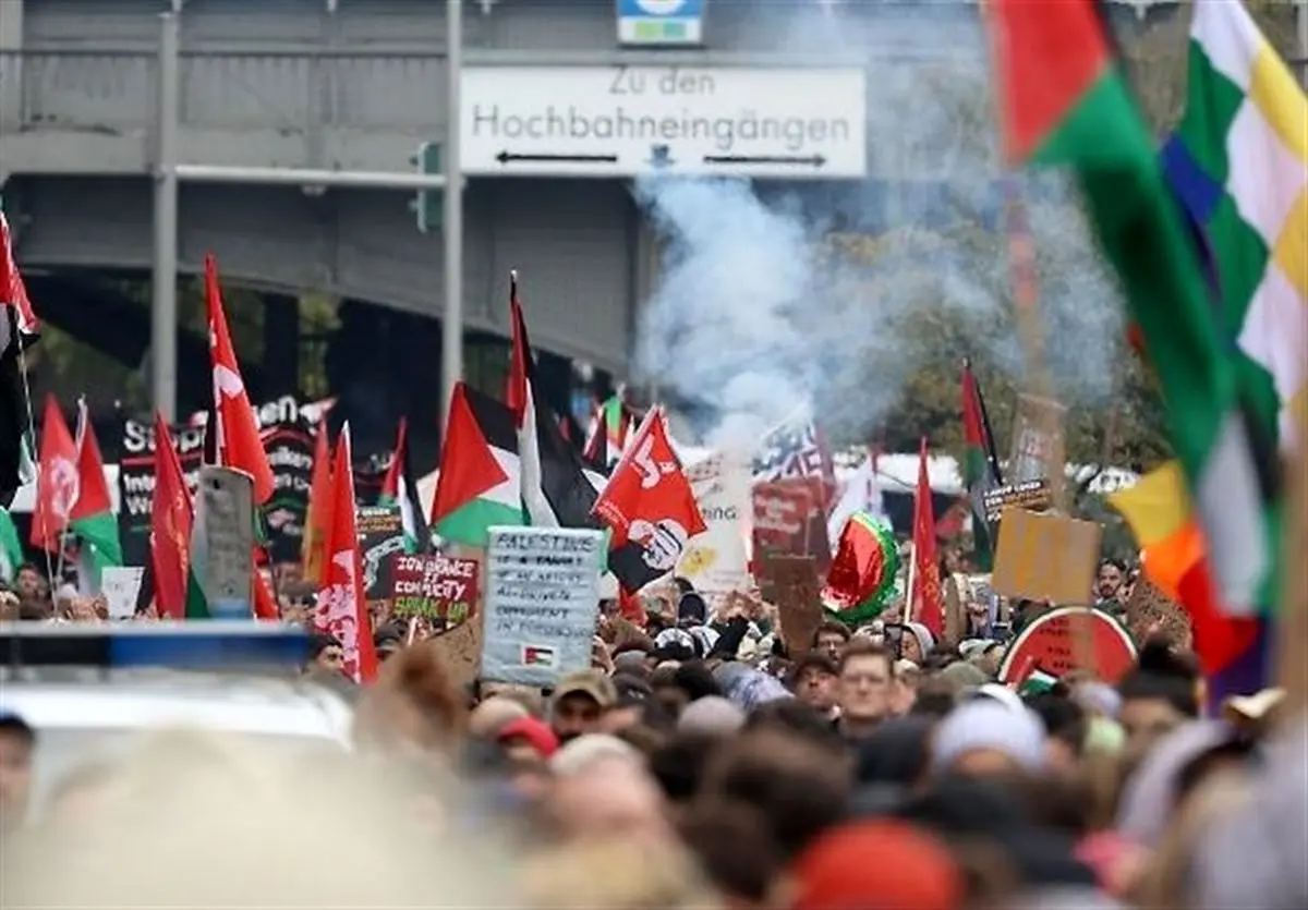 ادامه اعتراضات حامیان فلسطین در آلمان