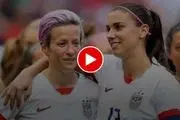 فیلم خودداری زنان فوتبال آمریکا از خواندن سرود ملی آمریکا