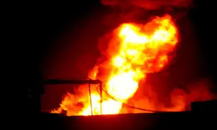نفجار لوله اصلی گاز در طالقان