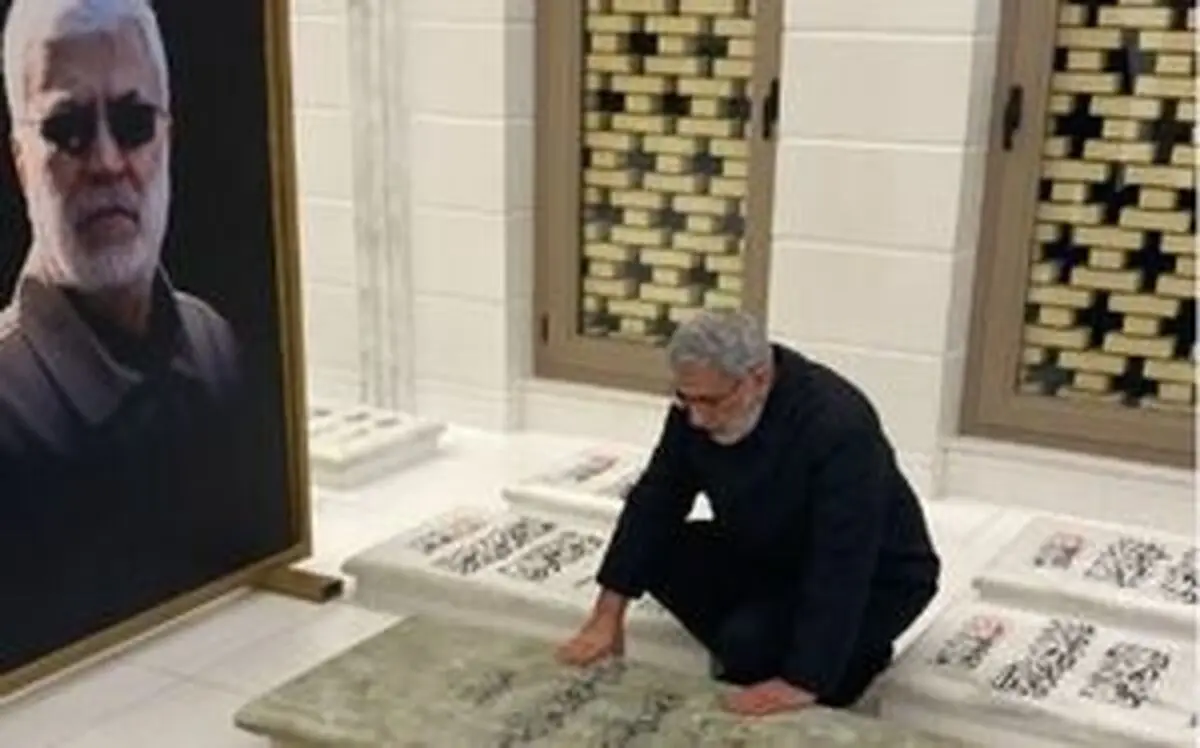 دیدار سردار قاآنی با مقتدا در صدر 