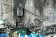  کارگاه آب‌کاری در آتش سوخت+ عکس