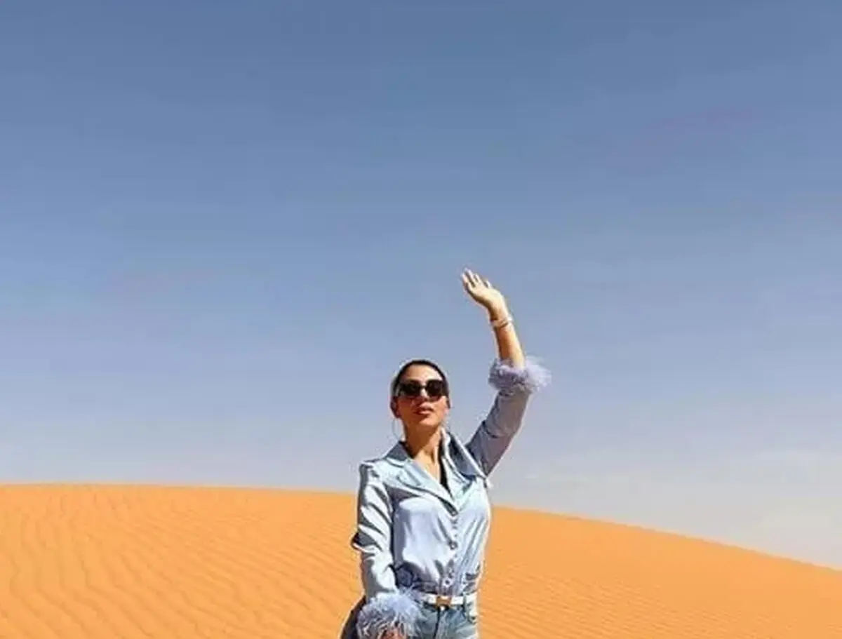 تور یک روزه کویر نامزد کریس رونالدو و بچه ها!