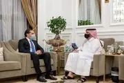 دیدار سعد الحریری با وزیرخارجه قطر 