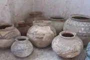 کشف کوزه های دوران ساسانی در دشتستان 