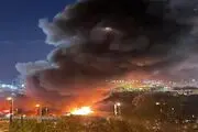 انفجار در تاسیسات لجستیکی حیفا+ فیلم