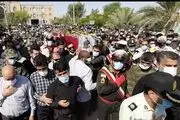  پیکر مطهر شهید مدافع مردم در بندرماهشهر تشییع شد+عکس 