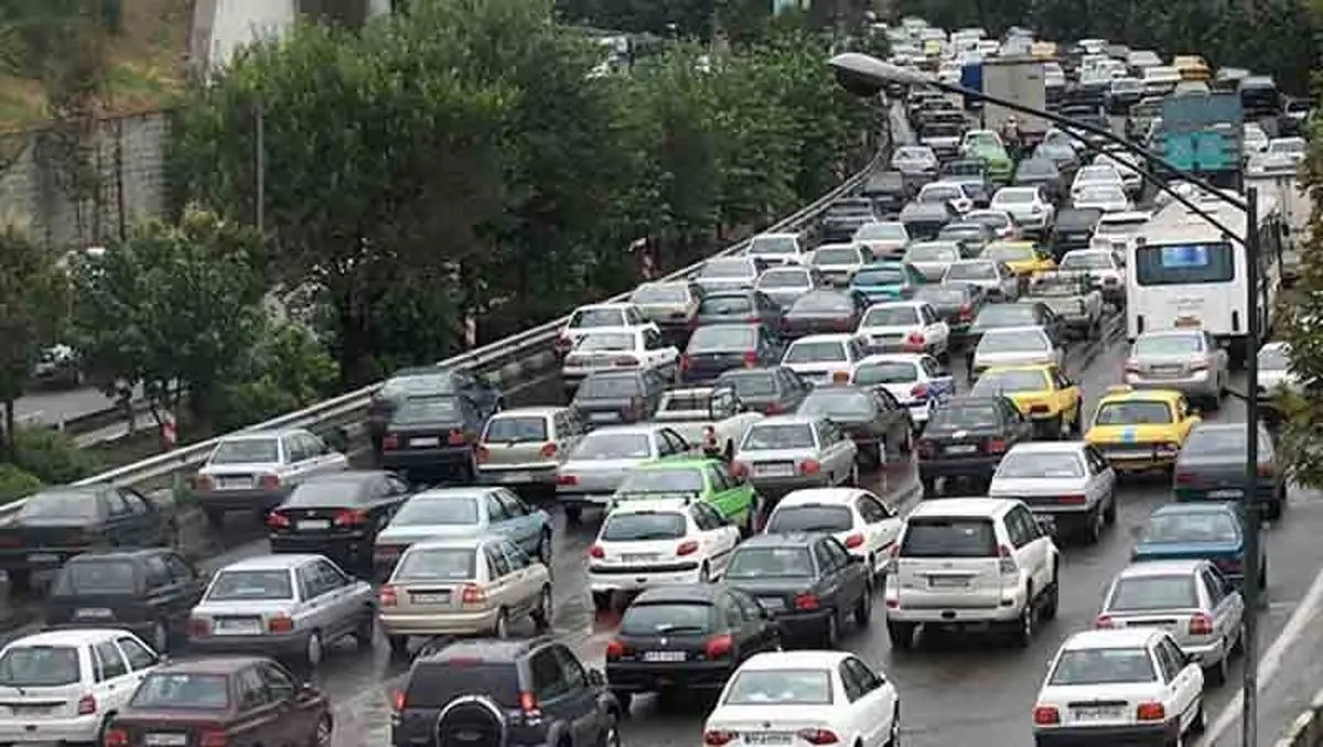 ترافیک سنگین در معابر اصلی تهران