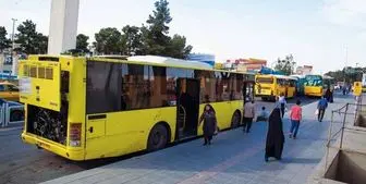 کج شدن عجیب اتوبوس واحد در تهران +فیلم