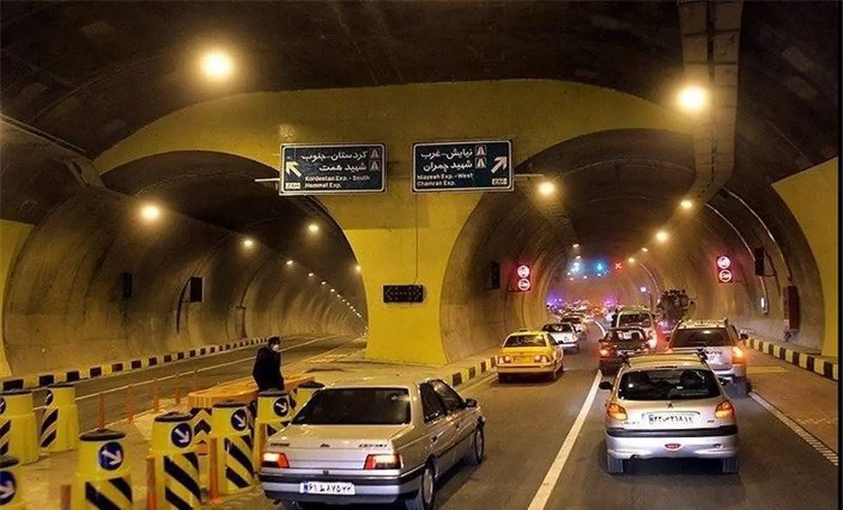 نحوه جدید تردد در بزرگراه صدر و تونل نیایش