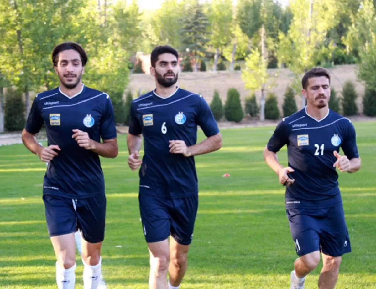 تمرین استقلالی ها با حضور ملی پوشان
