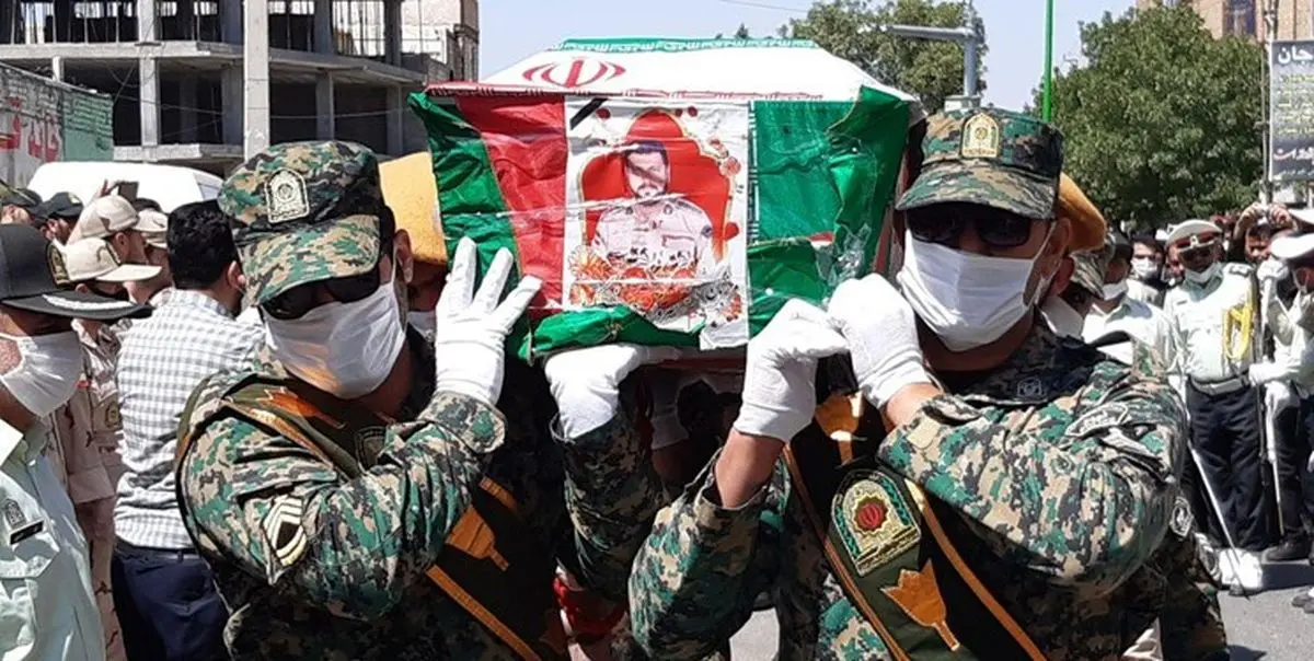 تشییع پیکر فرمانده شهید هنگ مرزی بانه در قرچک