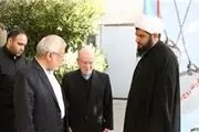  وداع دبیرکل و نایب رئیس حزب موتلفه با پیکر سردار شهید «خیرالله صمدی»