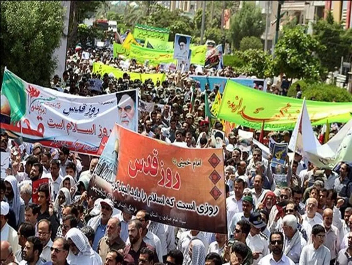 استکبارستیزی پیام راهپیمایی "روز قدس" مردم استان قزوین