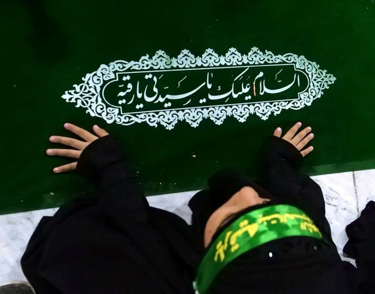 تصاویری ناب از سفره حضرت رقیه(س)در بین الحرمین