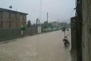 جاری شدن سیل در روستاهای شرقی گلستان