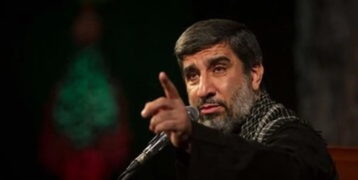 مهدی سلحشور در حسینیه حضرت زینب (س) مرثیه خوانی می کند
