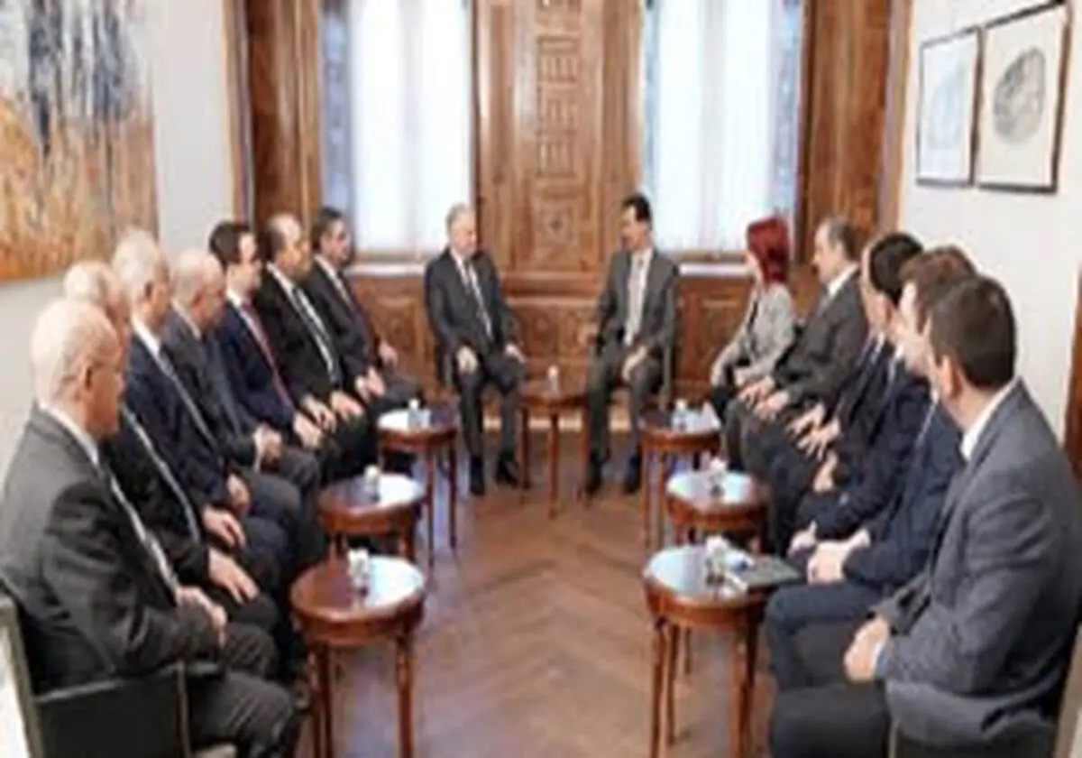 
استقبال بشار اسد از مشارکت ارمنستان در بازسازی سوریه
