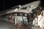واژگونی مرگبار اتوبوس سبزوار - تهران/ عکس
