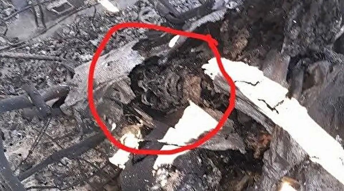  تصویر جسد سوخته در لاشه هواپیمای آمریکا در اصفهان