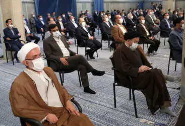 دیدار رئیس و نمایندگان مجلس شورای اسلامی با رهبر معظم انقلاب/گزارش تصویری