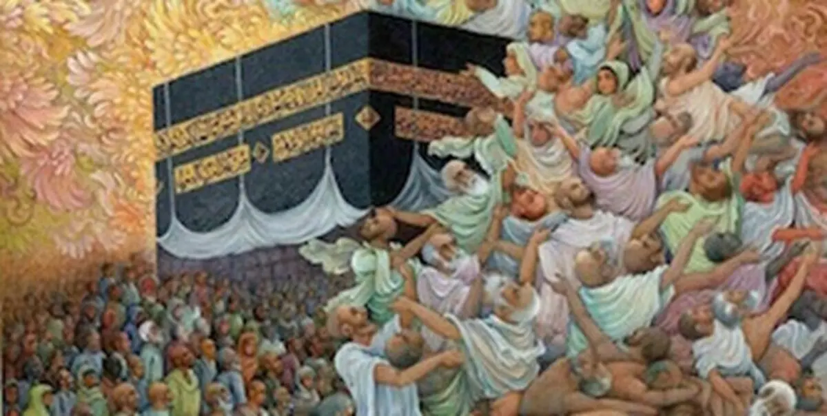 رونمایی از دیوارنگاره یادبود شهدای منا
